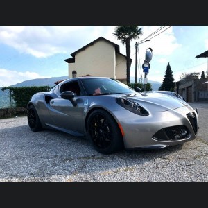 Alfa Romeo 4C Carbon Fiber Front Bumper Lip Trim Kit - Aggressive Design